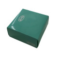 Glossy White Card Paper Packaging Box Blue Color